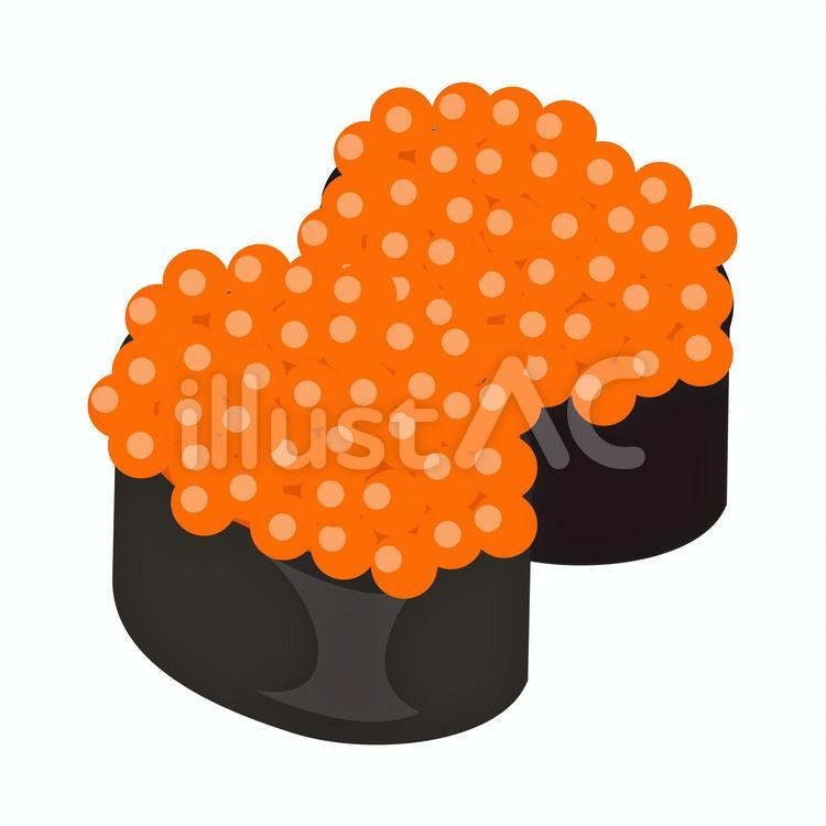 Yu Min イラストac投稿中 T Co Hxs0dgdasc 寿司 軍艦巻き イクラ 海鮮 イラスト イラストac 投稿イラスト フリーイラスト