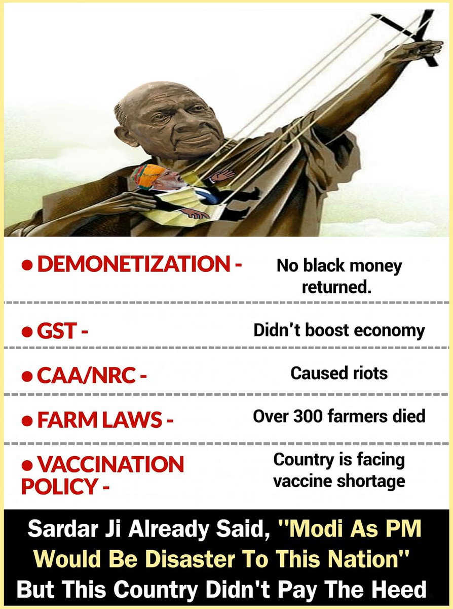 Stanalb's tweet photo. The worlds well known Economist and Ex Prime Minister said, Modi as PM will be a disaster to India, and today who ever voted for this PM (Prachar Mantri) is regretting &amp; accepting,
The simple reason is, people have realised one aspect and that is? 
#ModiAgainstNation https://t.co/TUmgPATc5g