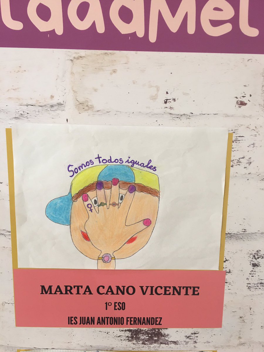 mjcornejoruiz's tweet photo. Felicidades a nuestra alumna Marta Cano Vicente que ha sido elegida como ganadora de nuestro centro en el curso “Escuelas por la Igualdad” @upeform_melilla @ies_jafernandez #PlandeIgualdad #EscuelasporlaIgualdad https://t.co/yqFilZpDr8