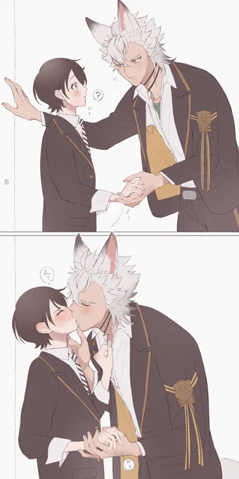 キスの日と聞いたので、、、🐺ジャク監
#twstプラス 