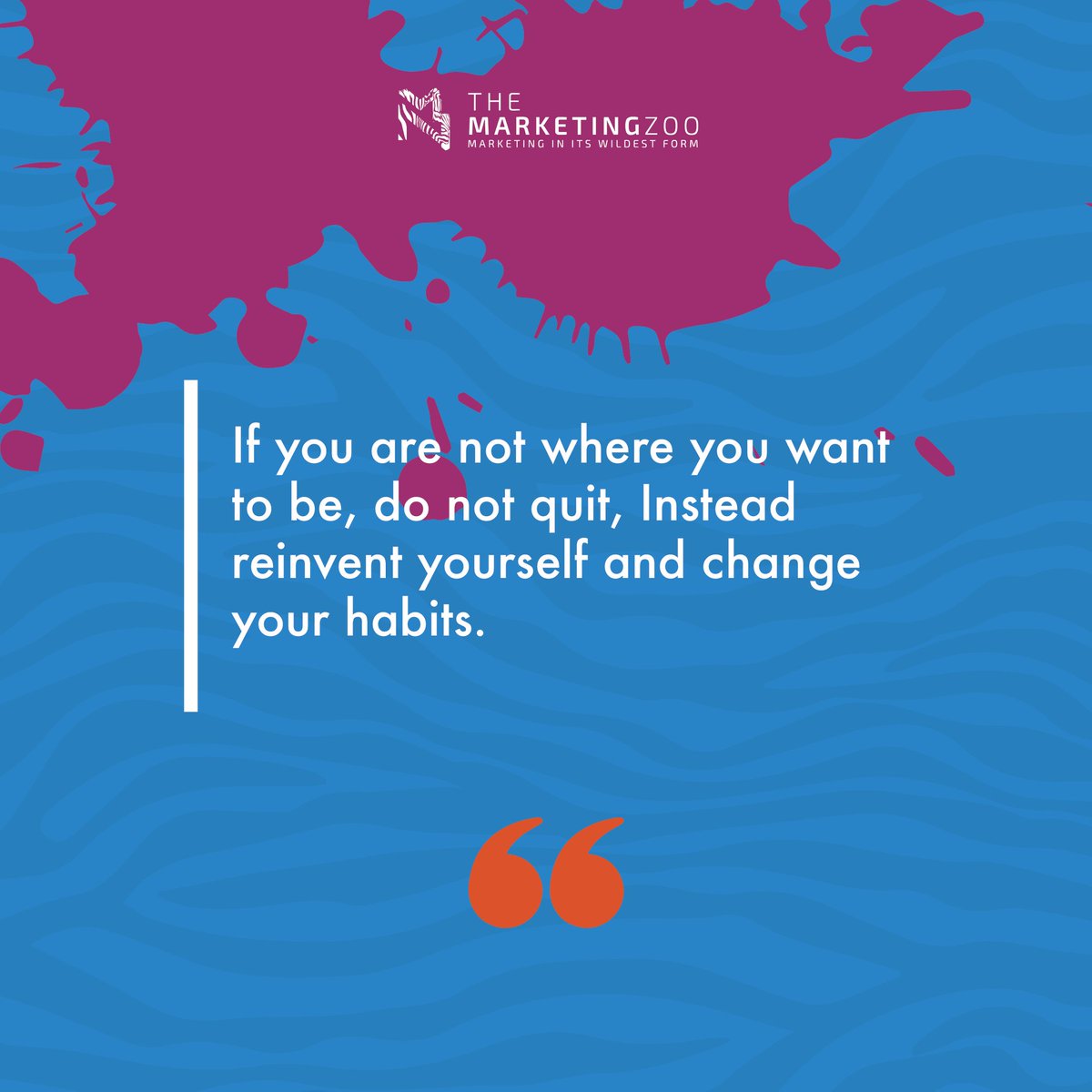 TheMarketingZoo's tweet photo. Reinvent yourself and change your habits.
.
.
.
Have a blessed Sunday.🐾🍂

🌐https://t.co/XdFjGhhUz9 
#zooquotes #TheMarketingZoo #sunday #zoointernational #donotquit #sundayquotes #zoothings #zoolanders #zookeepers #zoo https://t.co/QQ7uyMTOei