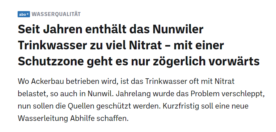 Trinkwasser_ch's tweet photo. Zu viel #Nitrat: In Nunwil darf keine Säuglingsnahrung mehr mit Hahnenswasser zubereitet werden. #TWIJa #Gülle #Importfutter #Ammoniak
https://t.co/dZBAYFftuU https://t.co/C1h4uxOghv