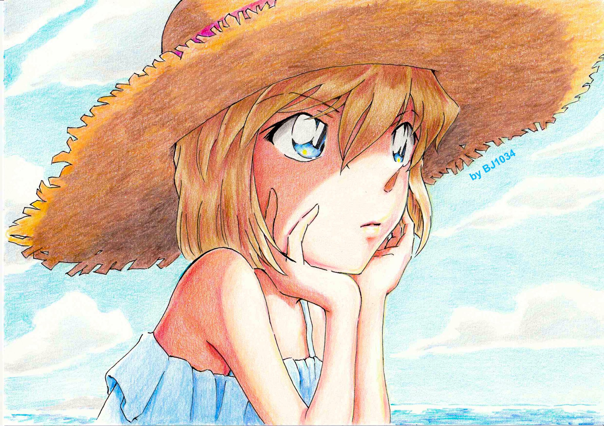 BJ1034🐳色鉛筆でコナンイラスト描いてます on X: 