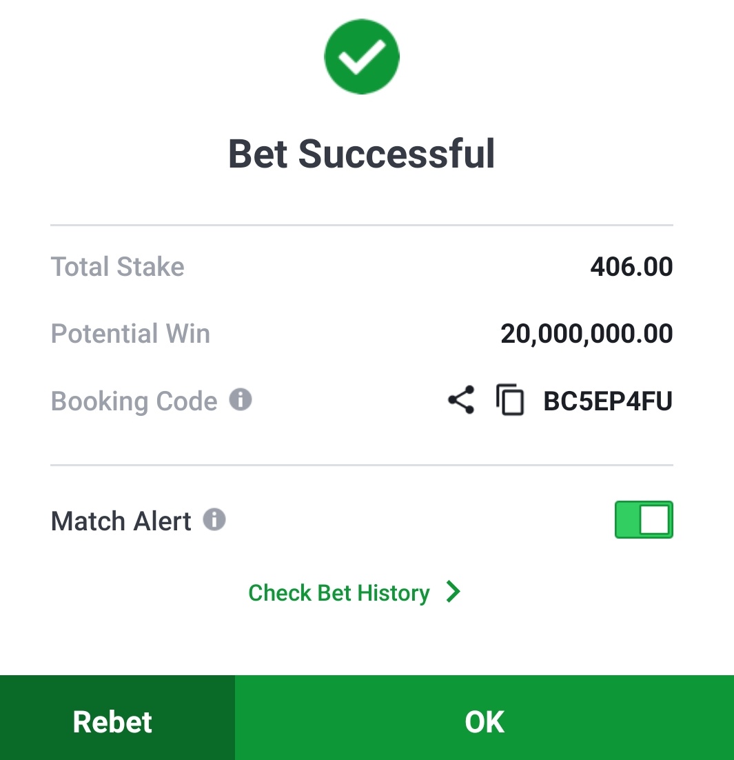 UC_TIPS's tweet image. 🍀🍀Sportybet for sunday 🍀🍀

BC5EMPHS🙆1.5k
BC5EMSNX🙆1k
BC5EN426🙆3k
BC5D6282🙆 2.2k
BC5EMZ5F🙆 500 odds
BC5ENJDK 🙆500 odds
BC5EP4FU🙆 17k
BC5EN96V🙆1.2k

RT!! Make 3 enter make sporty enter wahala😁

@Ekitipikin @LouieDi13 @Betodds1 @BettingTipsMan @pink_girrll @ms__finest