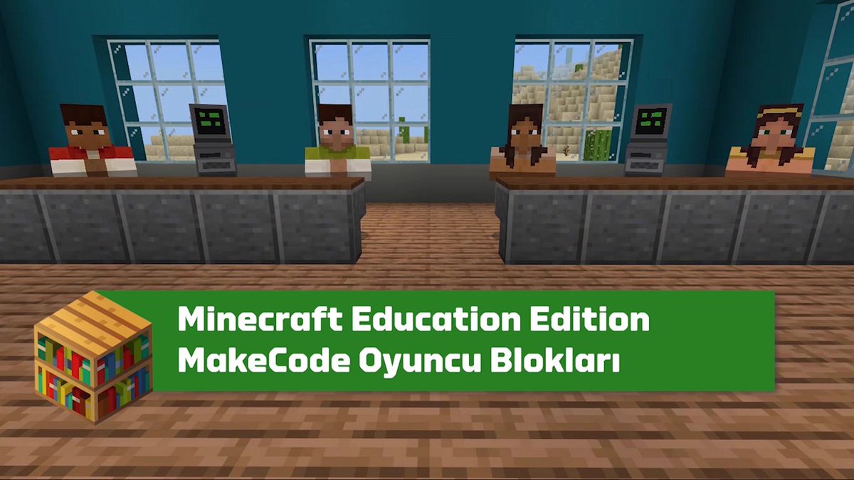 minecraftedutr's tweet photo. 💎#MinecraftEdu'da #MakeCode "Oyuncu" kod bloklarının kullanımını anlattığım yeni video yayında!

📺 https://t.co/TH0m3fNgmR

⛏️#MinecraftEduTR #MicrosoftEDU #MIEExpert #AppleEDU #GoogleEDU #EdTech #MSFEduChat #AppleEDUchat @MicrosoftTR @MSMakeCode #STEMEducation https://t.co/uCH326Fxz4