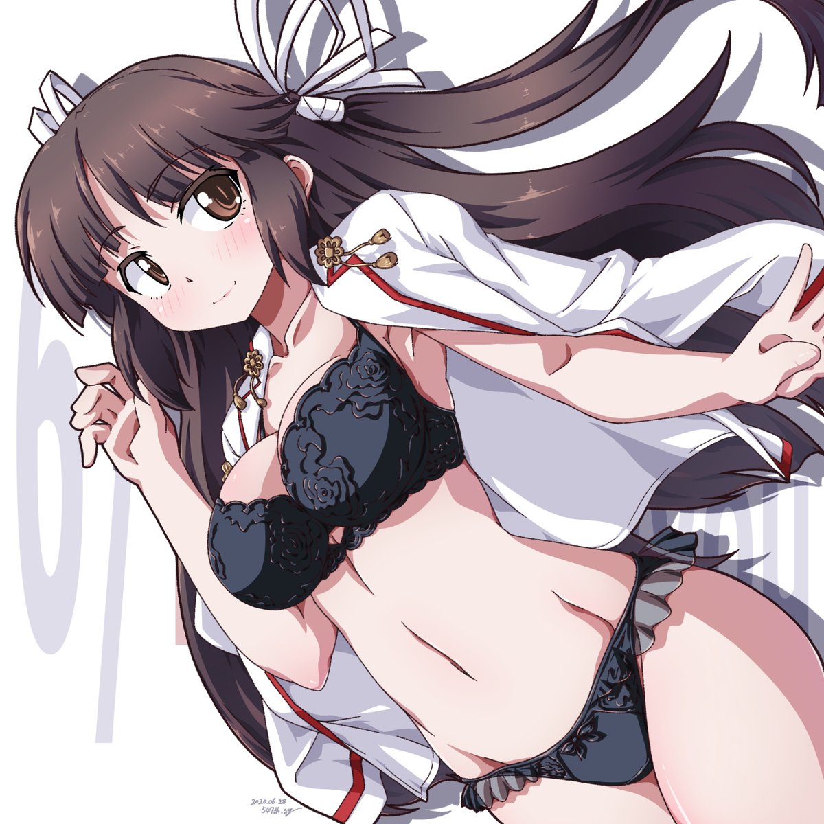 飛鷹(艦これ) 「過去絵の再掲で飛鷹さんを描いた気になっておきましょう... 」|547th_syのイラスト