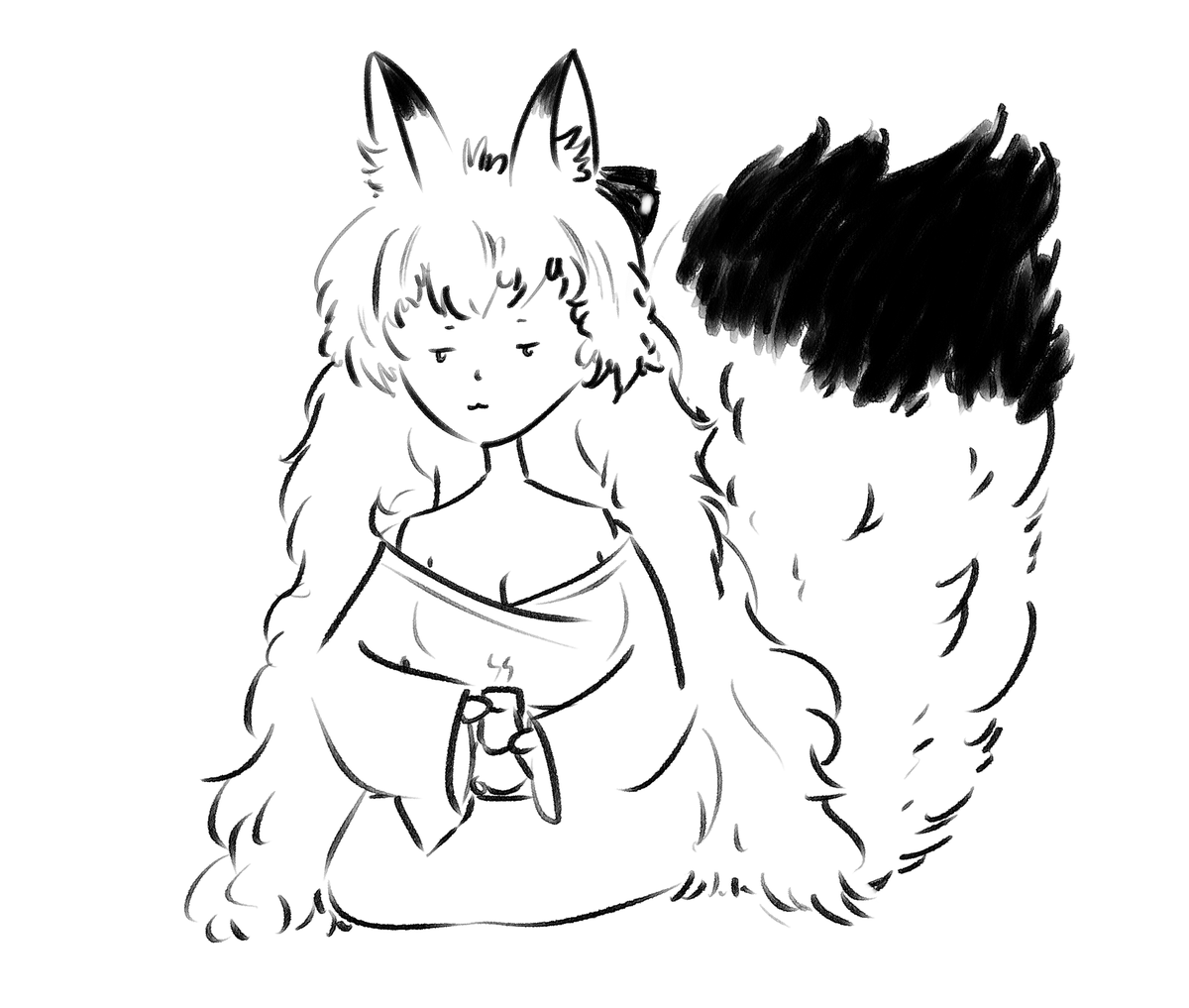 NeroNineLives's tweet photo. @chaikiyo @yueko__ Chai is fluffy, this is literally you rn #chaillust https://t.co/AvlViCI0Po