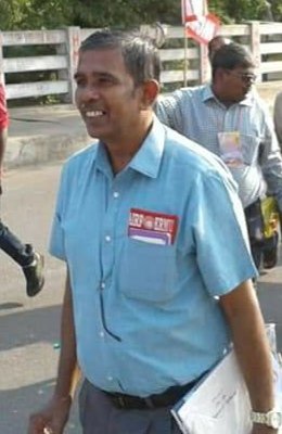 President of ERMU*Com.Dilip Dutta  Chowdhury* passed away at 12.02 hrs. He was like our organisational guardian and we will never fulfil his place. A experienced &amp; senior most leader he was.  
#Com_DIlipDuttaChowdhury_AmarRahe
#ERMU
#AIRF