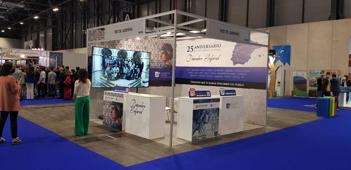 redjuderias's tweet photo. #Fitur2021¿Te apetece pasar un #FelizDomingo descubriendo #Sefarad? Te esperamos en el Pabellón 9. Stand 9B01B en la última jornada de @fitur_madrid #SomosTurismo https://t.co/aqFpSdWusx