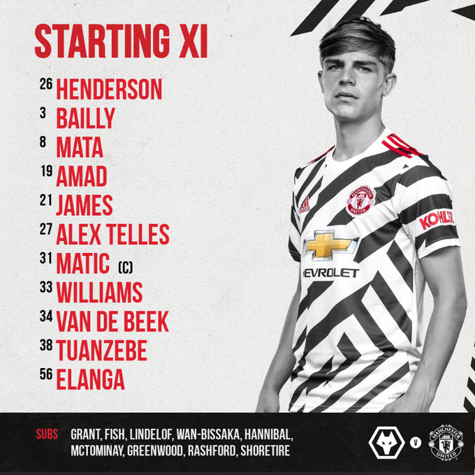 RateManUnited's tweet photo. Todays starting XI to play Wolves!

#MUFC #WOLMUN https://t.co/rcaeWm0lcF
