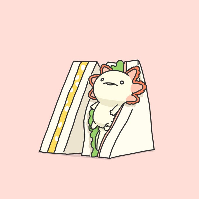 ウーパールーパーのtwitterイラスト検索結果