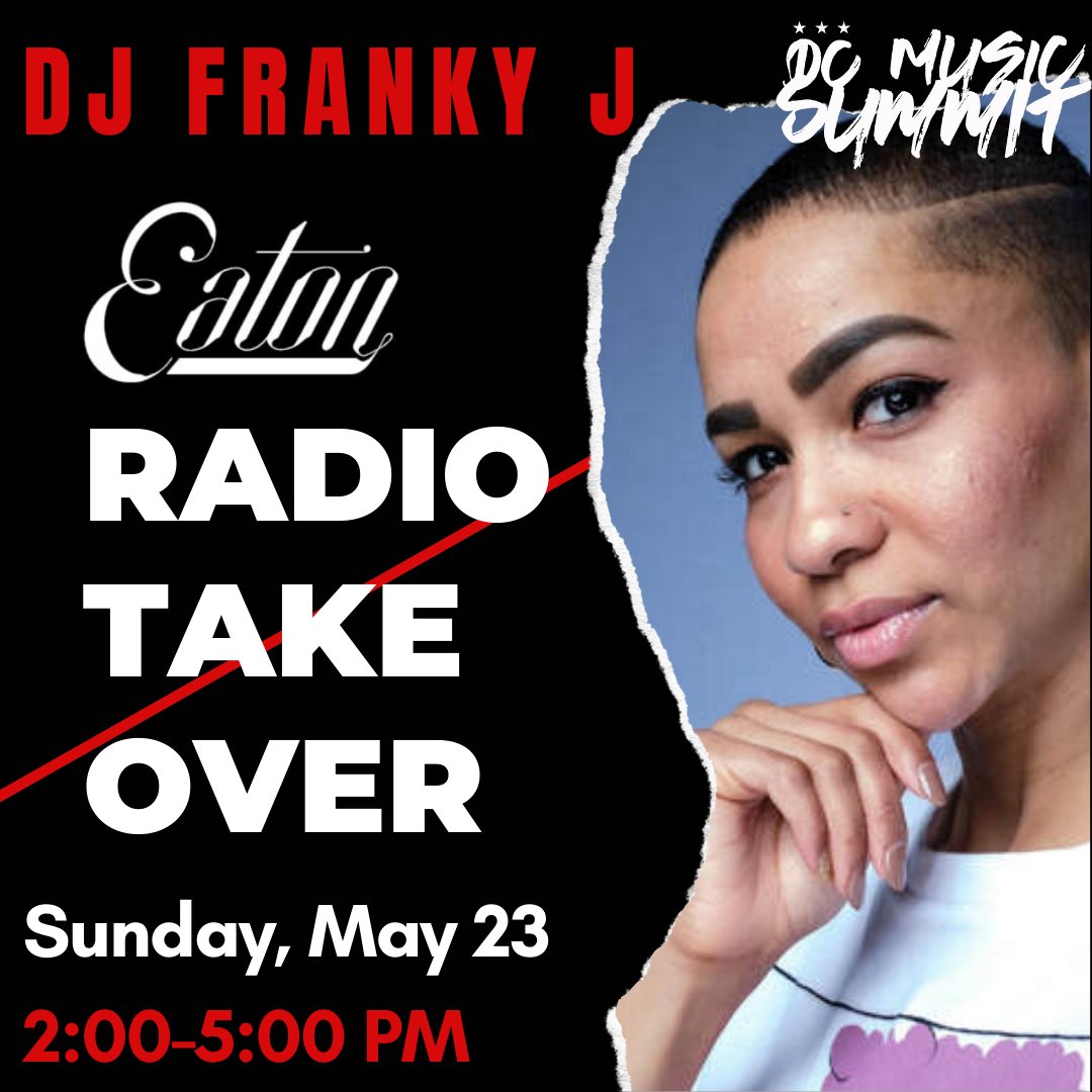 DCMUSICSUMMIT's tweet photo. We are coming back at y'all with day 3 of our radio take over at the (@EatonHotelDC)🎤 🔥 👉DJ Nate Geezie live @ 11AM-2PM 👉DJ Franky J live @ 2PM-5PM 👉MUNDOMIO live @ 5PM-7PM!!! Make sure you register, tune in, and join us for the last day of the #VirtualDCMS🎉! https://t.co/DB4EOMAaKi