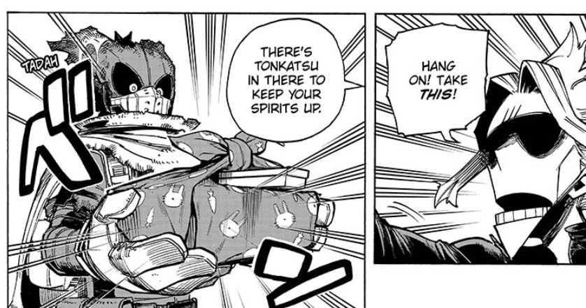Deku: i need to fulfill my destiny to protect the world
Dadmight: ok but don't forget your lunch