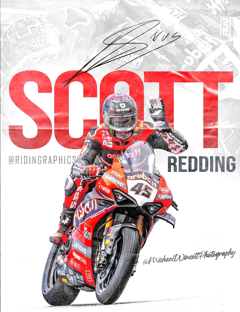 RidinGraphics's tweet image. Great ride from @reddingpower to take the win in race 2 today in Aragon! The slick tyre choice paid off ten fold! 👌😀 Thanks to @michaelwincottphotography for the images! #racing #scottredding #ducati #aruba #worldsuperbikes #wsbk #grandprix #motogp #roadracing
