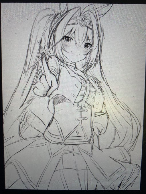 大分遅れましたがウマ娘始めましたー
ドヤ顔ダイワスカーレットの落書きです 