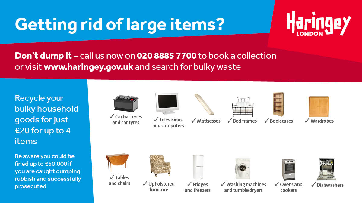 Haringey Council on X: Did you know, we have a #BulkyWaste