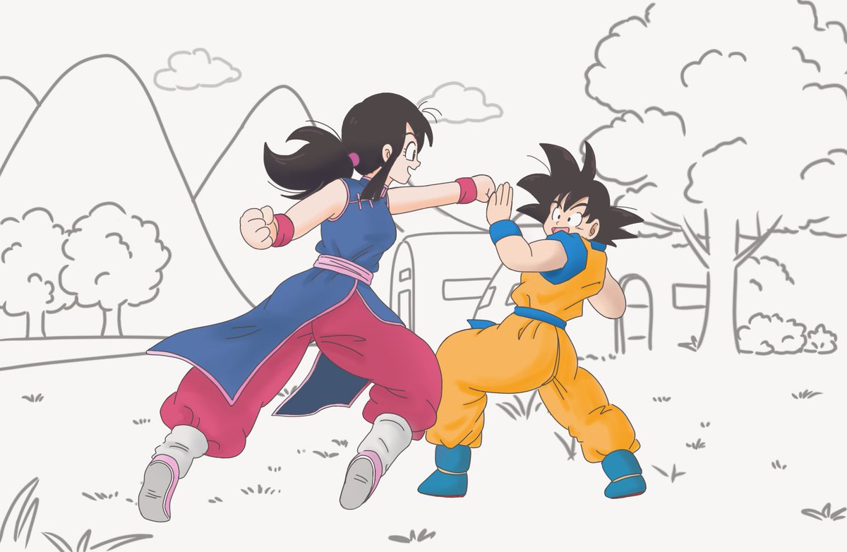 組手!