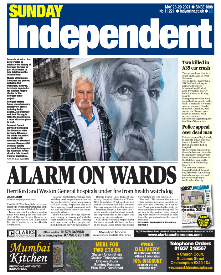 thesundayindy's tweet photo. 𝙊𝙣 𝙨𝙖𝙡𝙚 𝙣𝙤𝙬🗞️

Your latest essential Sunday companion for everything West Country.

🏥Alarm on hospital wards
⚽️Bees wreck Gulls' promotion dream
➕Opinion, 'Good Times', puzzles, tv and more

In store or online ➡️https://t.co/uBVhMjPG6f https://t.co/5DmGgFEq6K