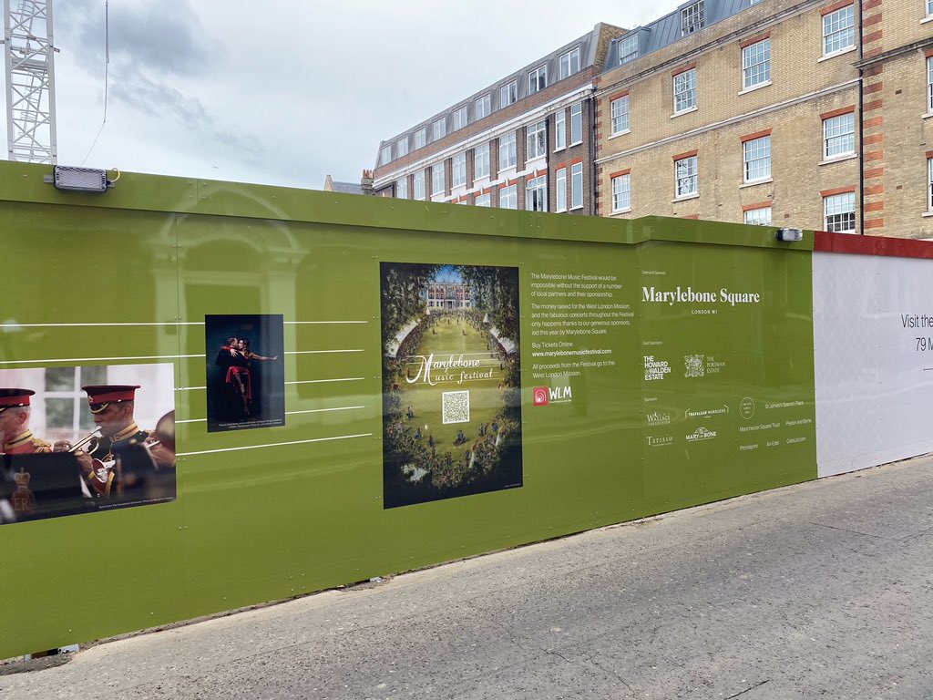 MaryleboneFest's tweet photo. Our wonderful Diamond Sponsors @square_w1 going above and beyond to support the #Marylebone #Music #Festival #grateful 24th-26th June all events in #ManchesterSquareGardens covered well ventilated concert venue all proceeds to #charity @wlm_uk #london https://t.co/p1wfzZEALu https://t.co/QvBCtrR94W
