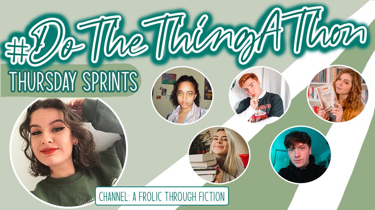 ✨ THURSDAY SPRINTS ✨

7pm BST // Thursday 27th 
Channel: @frolic_fiction 

Sprint co-hosts: @meltheravengirl, <a href="/averagereader1/">michael‎</a>, <a href="/Bibliothoughts1/">Kizzi</a>, <a href="/kennyreadthat/">kenny read that</a> &amp; <a href="/BooksNest/">Beth, BooksNest 🫛</a> 

Link: youtu.be/Eg2InNG328A