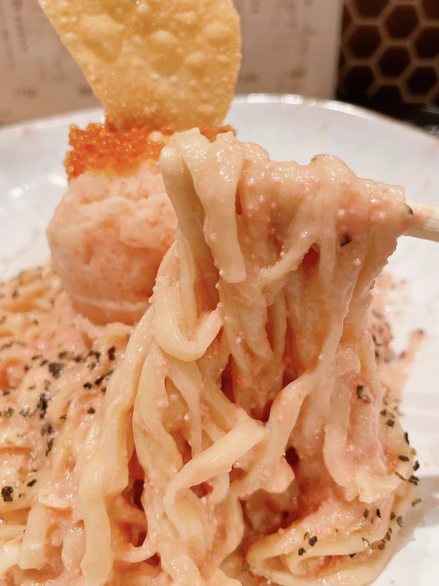 虎ノ門・罪なたらすぱのパスタが背徳感たっぷり！クリーミーな濃厚ソースに太麺が最高！