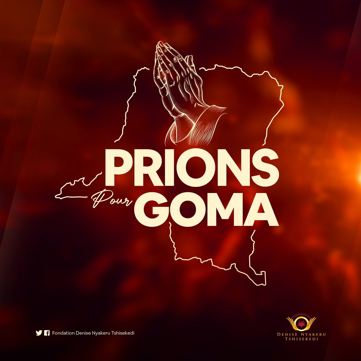 FondationLONA_'s tweet photo. En prière pour nos frères et sœurs de la ville de Goma #priere #Goma #Nyiragongo https://t.co/WM8Q6TniSu