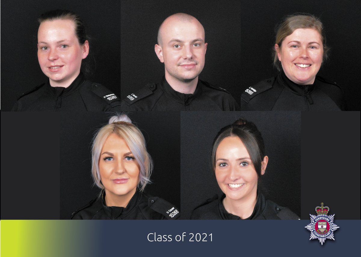 Say hello to our newest recruits! Five student officers have signed out of training school and move on to their next tutor phase, becoming our first intake on the Degree Holder Entry Programme. Find out more: bit.ly/31El96N