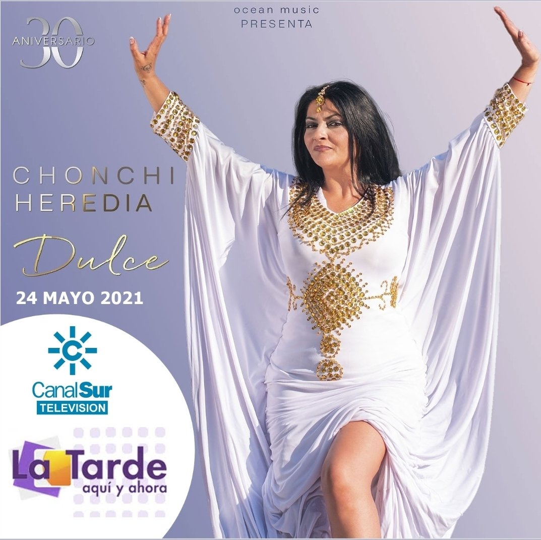 No te pierdas lunes 24 mayo a <a href="/Chonchi_Heredia/">ChonchiHerediaoficial</a> en <a href="/LATARDE_RTVA/">La Tarde aquí y ahora</a> de <a href="/canalsur/">CanalSur</a> presentando DULCE su nuevo single a las 17,45H no falteis !!!!