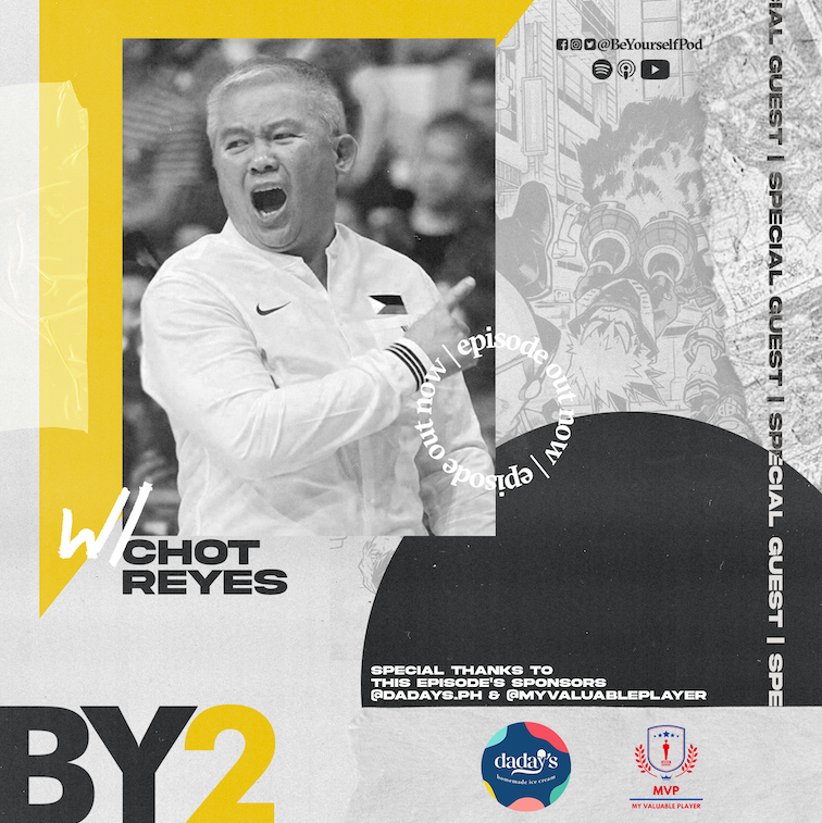 BeYourselfPod's tweet photo. Be Yourself, Chot Reyes!

Coach Chot talks early fatherhood, JaVale McGee, and whether or not he regrets the Gilas-Australia brawl.

Listen here 👇🏽
https://t.co/kB546eeLkL
https://t.co/kH07oAH2vR

This episode is brought to you by:
My Valuable Player
Daday’s Homemade Ice Cream https://t.co/fiu3uOPYAj