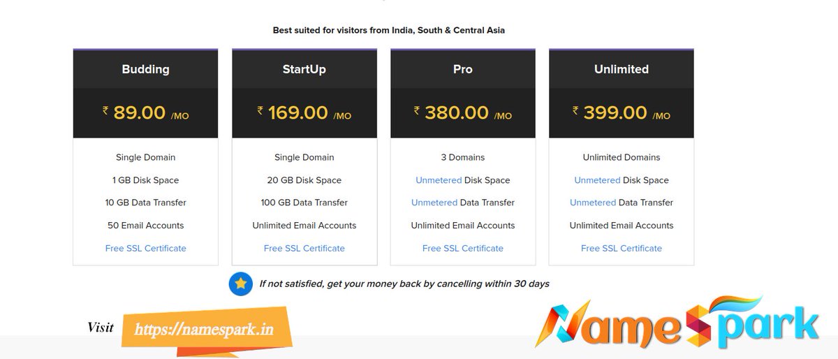 namesparktech's tweet photo. Exclusive Offer for #indiahosting from #namesparktech:
Best suited for #Online #business and #ecommerce #websites Price from Rs.89/month. Visit https://t.co/PkYJQWNvAn to book you hosting https://t.co/PkEeGtrMeT