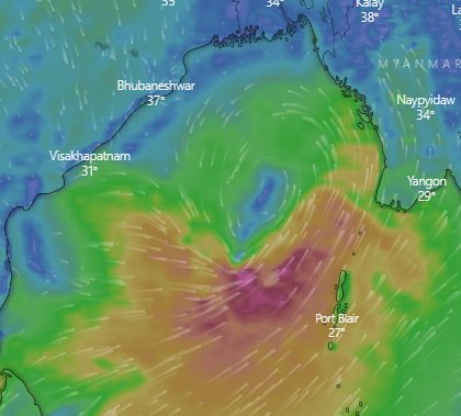 मागच्या वर्षी उलटा क्रम होता. 
#CycloneAmphan १६ ते २१ मे Bay of Bengal 
मग 
#CycloneNisarga १ ते ४ जून मग Arabian Sea
ह्या वर्षी - 
#CycloneTaukte १४ मे, Arabian Sea
आणि आता #CycloneYaas Bay of Bengal.