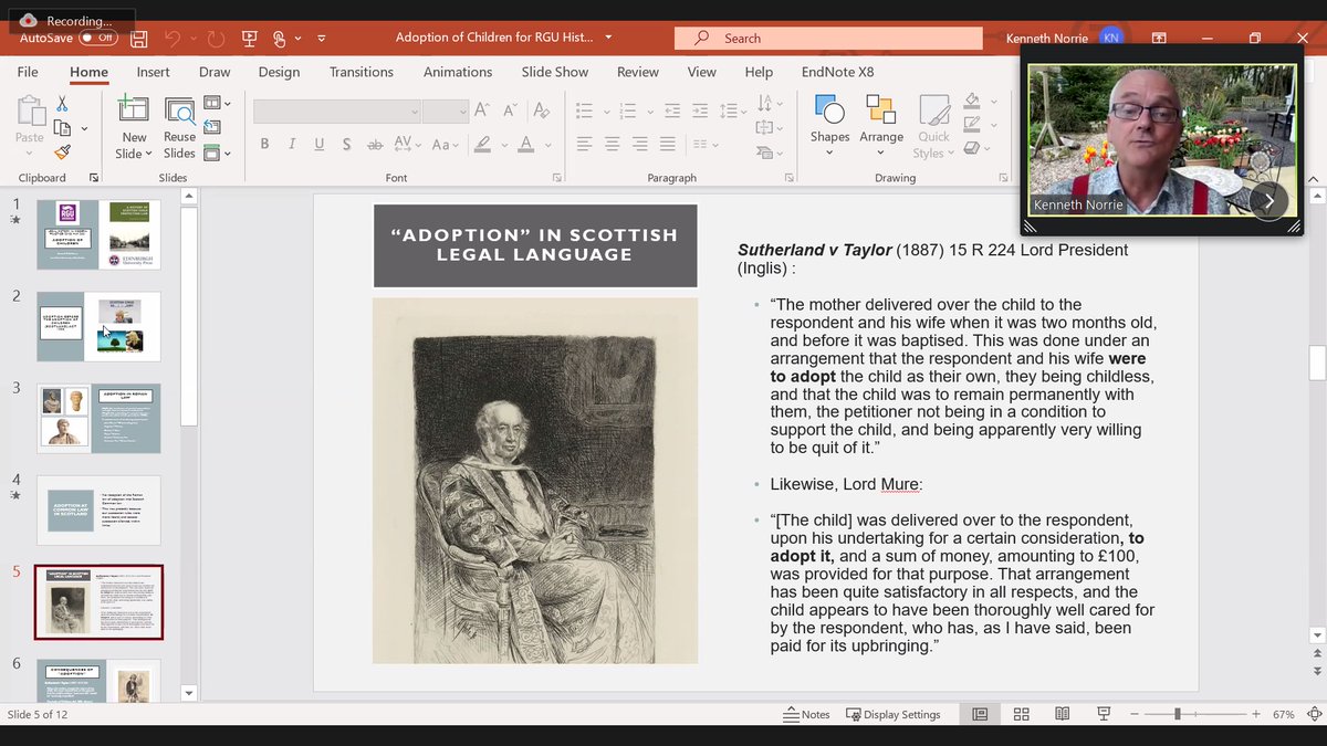 lawstrath's tweet image. Professor Norrie now presenting at #LHMPConf - covering all things Roman law, Scots law and Lulu! Professor Norrie's presentation - and his recent monograph on the history of child protection law - has roots in his appearance as an expert on @WDYTYA_UK!