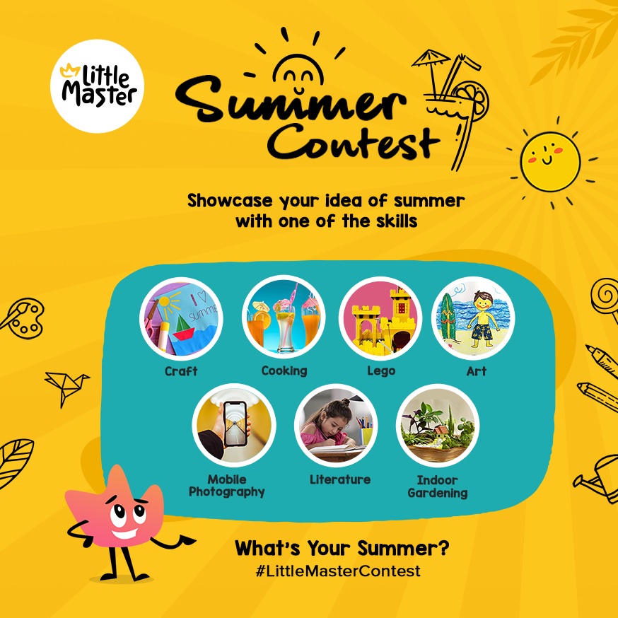 belittlemaster's tweet photo. All set for the #SummerContest?
Hereโs what you can do to Win the #Contest!
โขPortray your idea of #summer through any of the activity mentioned.
โขShare it and use #LittleMasterSummer
โขAlso, make sure to follow #LittleMaster
Last day to submit : 31st May.#contestforkids https://t.co/vVc8Mepgmf