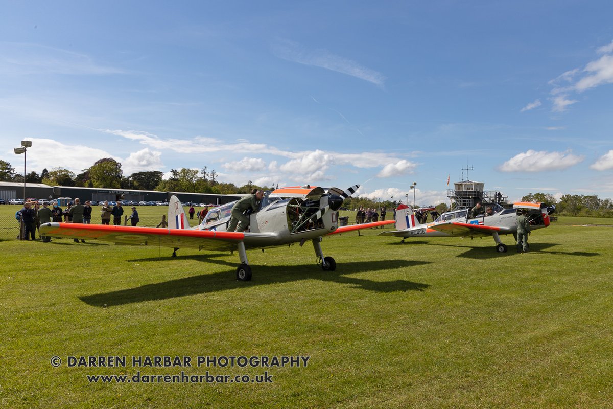 RAFBBMF's tweet photo. A couple more photos from yesterday’s Chipmunk 75th Anniversary Fly-in at Shuttleworth. #Chipmunk75 https://t.co/RjWcNQTKvI