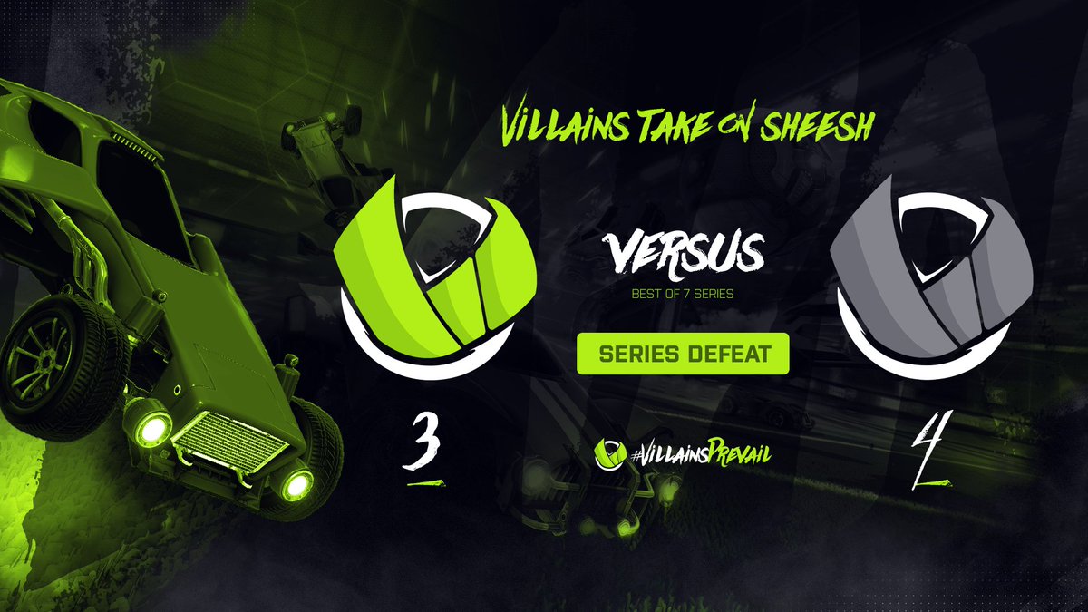 VillainsESC's tweet photo. [#RLRESULT]

We take it to overtime in game 7, Vs #SHEESH in the @OverlapEsports grand final, almost reverse sweeping, but that OT went against us.

GG's to @Cobbo_RL @Spratt_RL and @GhostRLO! well played. 

We came 2nd overall!

#VILLAINSPREVAIL | #OVERLAP | https://t.co/7sWDMxNNNd