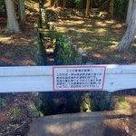 この看板、かなり効果あるだろうなあ…死者の霊に背くようなポイ捨てなんか出来ない…