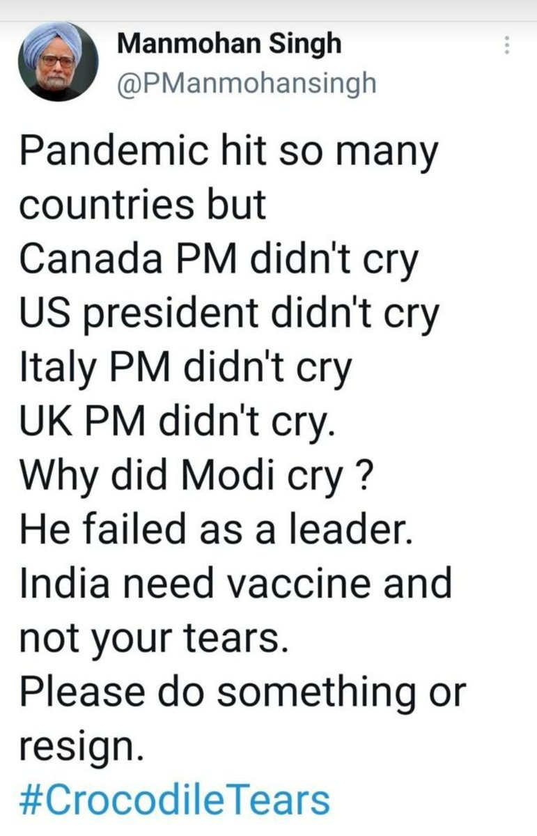 DhimanLalee's tweet photo. #CrocodileTears https://t.co/e1HJuJ9VRq