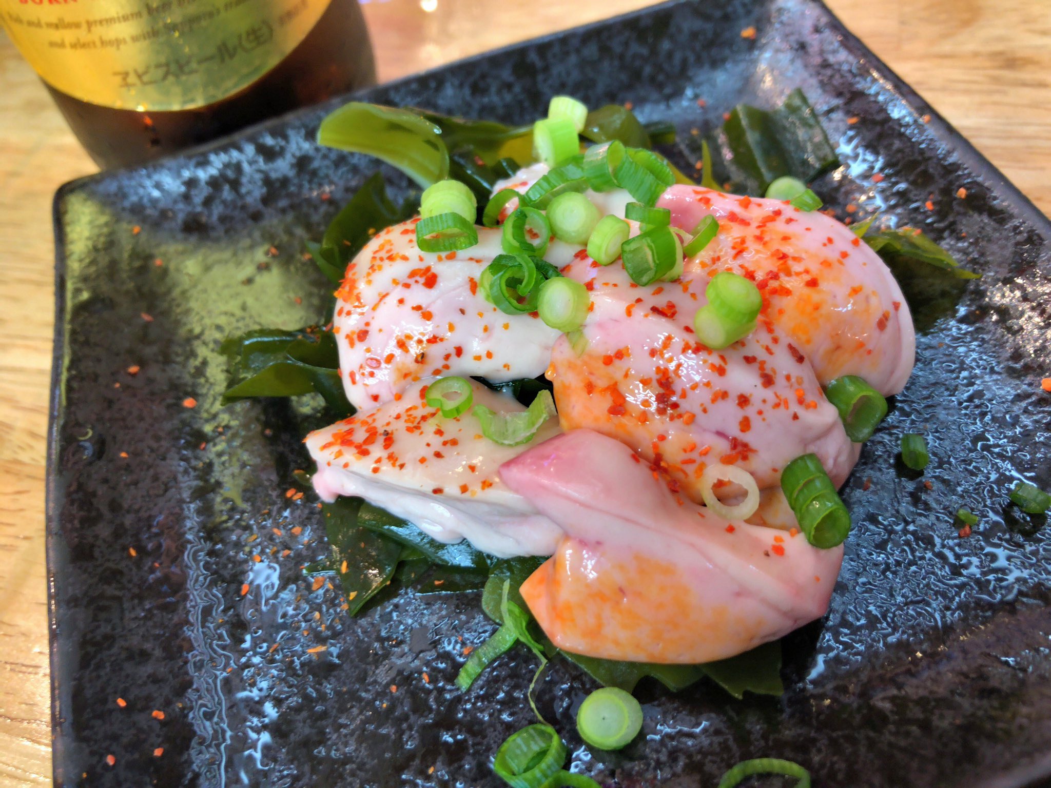 お酒瓶 70目指す 生あん肝 ほたての卵巣刺身 ぼたんえび 牡蠣 T Co Mf6p3oeapg Twitter