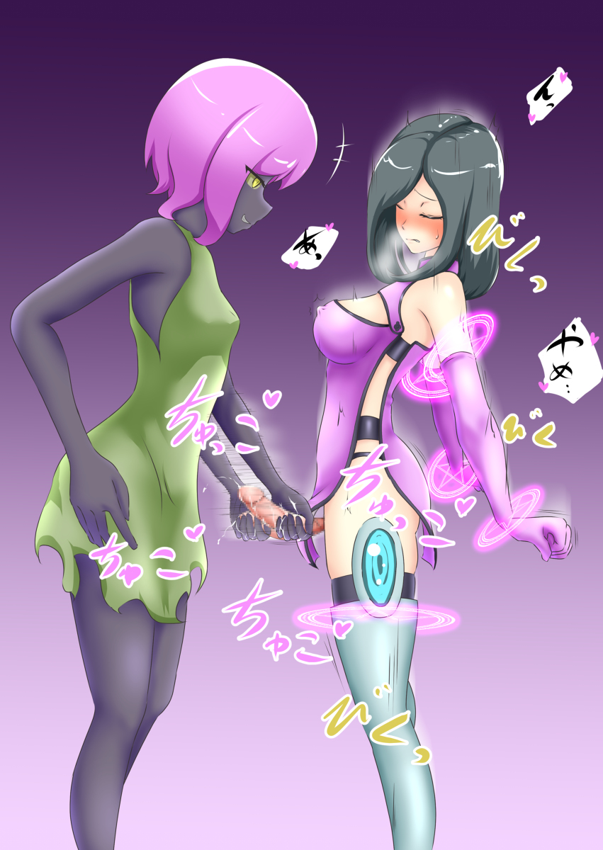 [R-18] 拘束、ふたなり化、搾精、魔力吸収 #オリジナル #変身ヒロイン #エナジードレイン #手コキ #拘束 #搾精 https://t.co/uwEh8VXo7o 