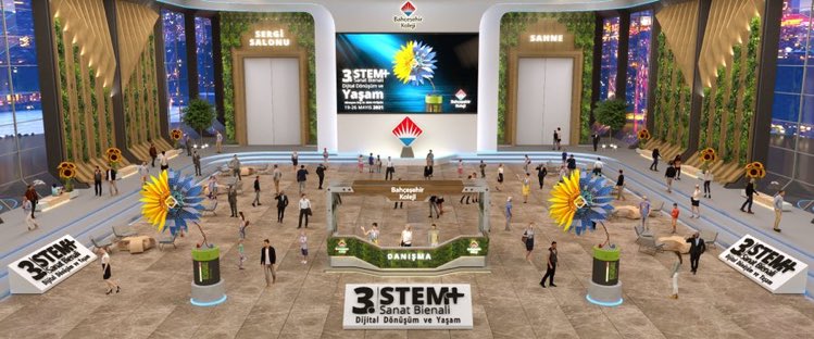 Küratörlüğünü Doç.Dr. @ebruyetiskin ’in yaptığı 3.STEM+Sanat Bienali’nde “Siborglaşma”, “Yaşam Sanatı” ve “İleri Dönüşüm” teması altında 21 eser sergileniyor. 

Dünyanın ilk Dijital STEM+Sanat Bienali’ni 19 Haziran’a kadar stemsanatbienali.com adresinden ziyaret edebilirsiniz.