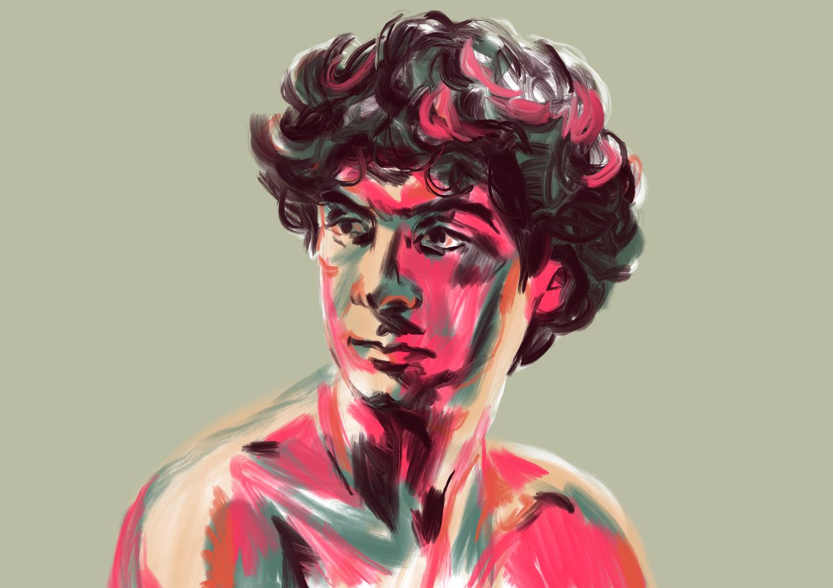 In un mondo di disegni brutti
ringraziamo te che eri una moltitudine 🖤
65 years of #andreapazienza
#paz #portrait #comicartist #hero #70s #80s #palette #italianartist #fumetto #illustrazione #illustration #chiarafazi #artwork #painting #digitalpainting #design #sunday #mourning