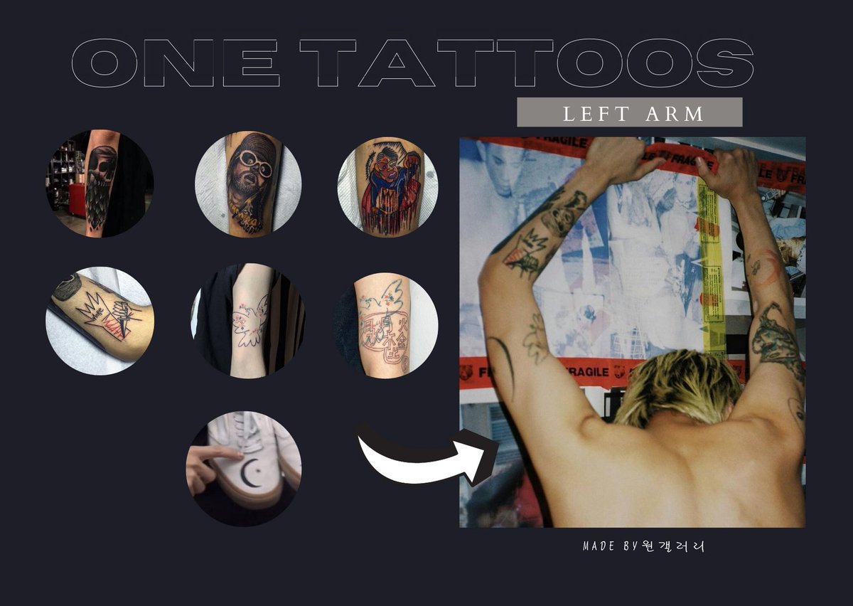 JEWON1GALLERY's tweet photo. 🤍 ONE's TATTOOS 🤍💀

-
ALL : 17 Tattoos https://t.co/k1Exg5jhSV