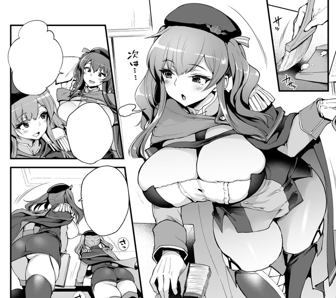 【告知】5/25発売の「アズールレーン コミックアンソロジー Breaking!! VOL.4」に漫画を10p描かせて頂きました。ザラとポーラと指揮官が出ます。色々跳び出します。ぜひお読みくださいませっ 