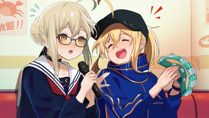 えっちゃんとX嬢。たのしいカラオケ #FGO