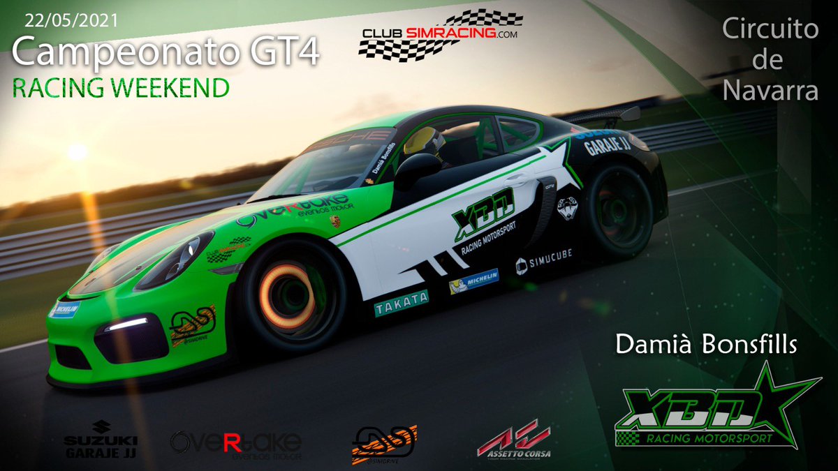 xbdracing's tweet photo. 🏆 Segundo día del Racing Weekend de @club_simracing. Hoy presentamos a los pilotos que correrán en las categorías del Domingo.

👤@Ivet_Santana 
👤@DaniRamentol 
👤@D4V1D_33 
👤@bamiadonsfills 

¡Mucha Suerte en esta nueva Aventura!
#GreenPower #GoXBD 💚 https://t.co/rZU8TMcAyZ