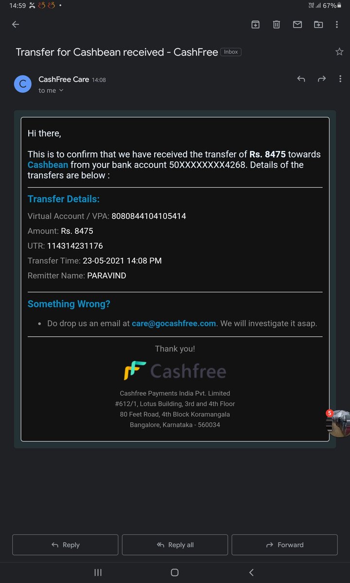 arvesh69's tweet photo. @CashbeanO  made my payment today but not yet updated in cashbean app https://t.co/KsDQ0D0GMw