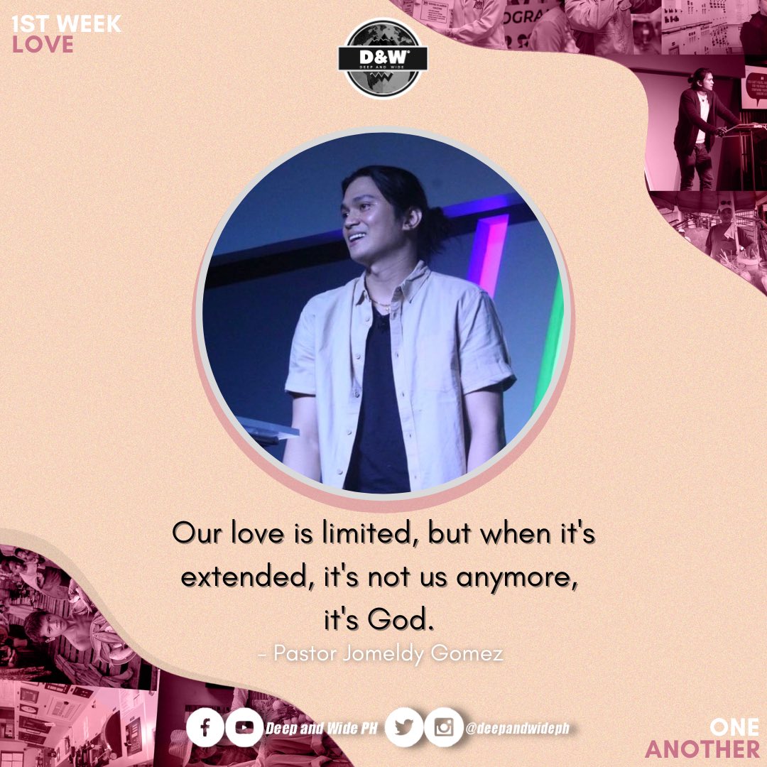 deepandwideph's tweet photo. Love is the basis of Christianity.
It is the basis of everything we do. ๐ฏ
#LoveOneAnother
#OneAnotherSeries https://t.co/PVV0cxsi0a