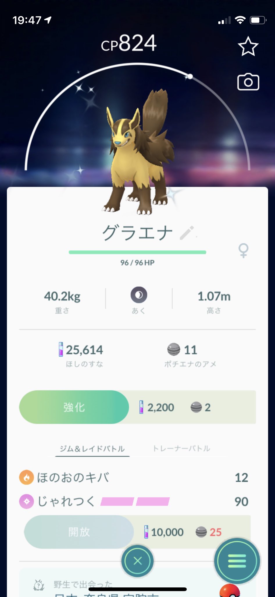 Rei2129 色違いポチエナ進化ーーーー 普通のグラエナの技どうしよ ポケモンgo T Co Uj9nyib4a4 Twitter