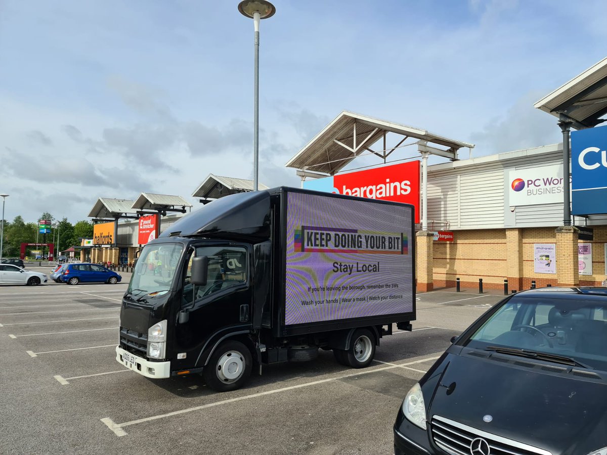 istadia's tweet image. Great repeat business this week from a council look to promote the Covid messaging with one of our digivans. #COVID19 #messaging #mobileled #digivan #mobilemessaging