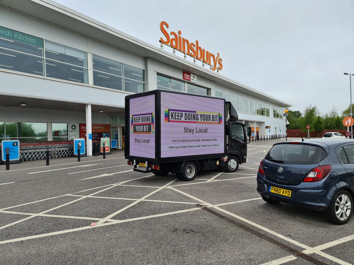 istadia's tweet image. Great repeat business this week from a council look to promote the Covid messaging with one of our digivans. #COVID19 #messaging #mobileled #digivan #mobilemessaging